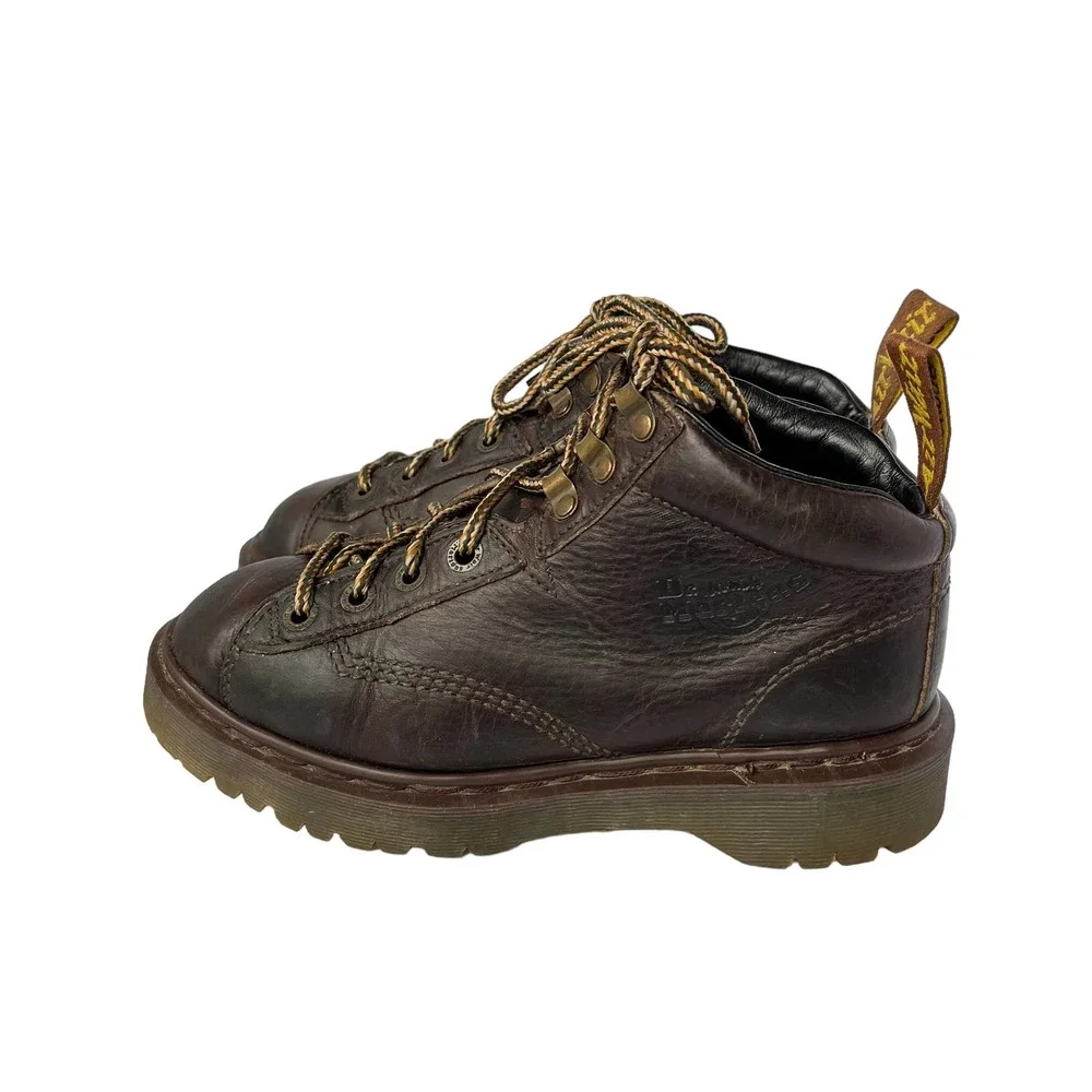 DR.MARTENS 8287 BROWN GRIZZLY CHUNKY LUG SOLE WORK BOOTS MEN SIZE7
